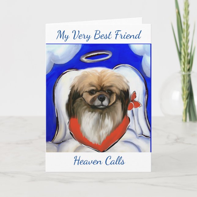 Tibetan Spaniel Holiday Card (Front)