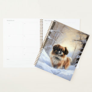 Tibetan Spaniel Let It Snow Christmas Planner