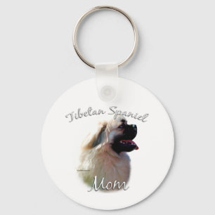 Tibetan Spaniel Mom 2 Keychain