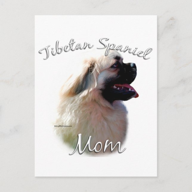 Tibetan Spaniel Mom 2 Postcard (Front)