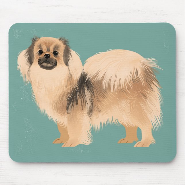 Tibetan Spaniel Mouse Pad (Front)