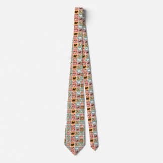 Tibetan Spaniel Multi Coloured Tie