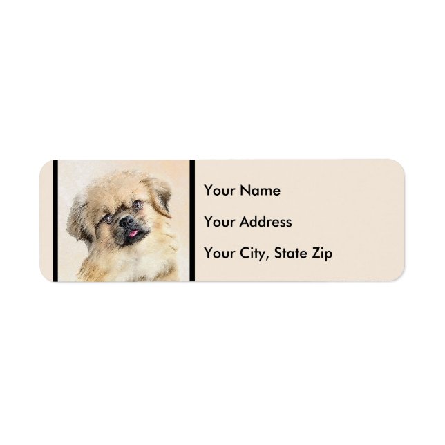 Tibetan Spaniel Painting - Cute Original Dog Art (Front)