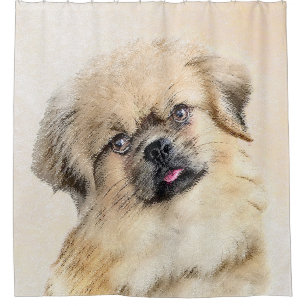 Tibetan Spaniel Painting - Cute Original Dog Art