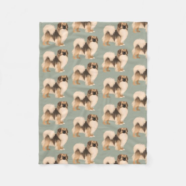 Tibetan Spaniel (Sable) Blanket (Front)