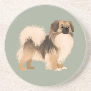 Tibetan Spaniel (Sable Colour) Coaster