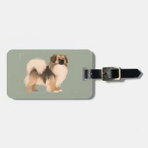 Tibetan Spaniel (Sable) Luggage Tag