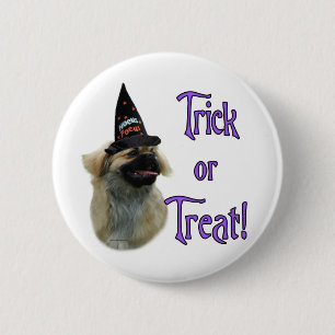 Tibetan Spaniel Trick 2 Inch Round Button