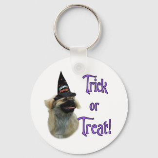 Tibetan Spaniel Trick Keychain