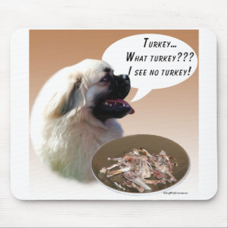 Tibetan Spaniel Turkey Mouse Pad