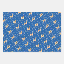 Tibetan Spaniel Wrapping Paper Flat Sheet Set of 3