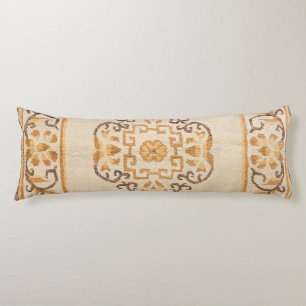 Tibetan Tan Yellow Brown  Body Pillow