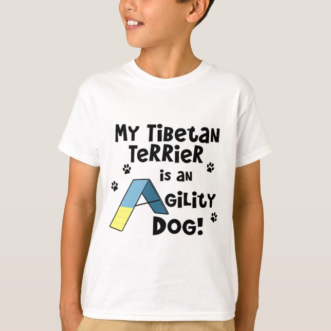 Tibetan Terrier Agility Dog Child's T-Shirt (Front)