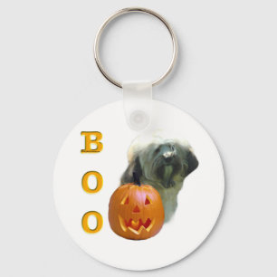 Tibetan Terrier Boo Keychain