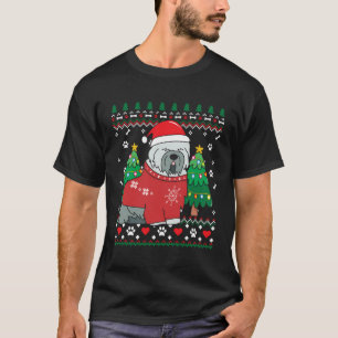 Tibetan Terrier Christmas Ornament Ugly Gift Mom D T-Shirt