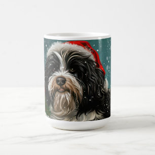 Tibetan Terrier Dog Christmas Festive  Coffee Mug