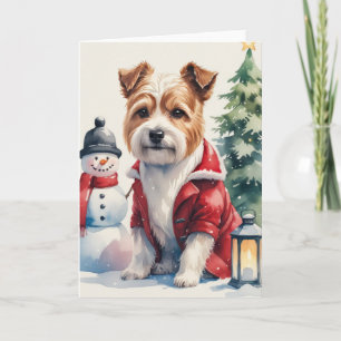 Tibetan Terrier Dog Christmas Greeting Card