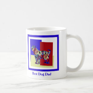 Tibetan Terrier Dog Silhouette TRBY Father’s Day Coffee Mug