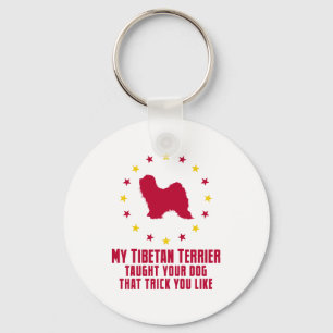 Tibetan Terrier Keychain