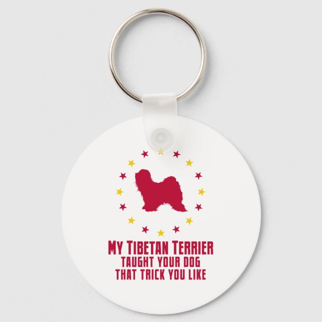 Tibetan Terrier Keychain (Front)