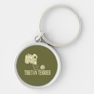 Tibetan Terrier Keychain