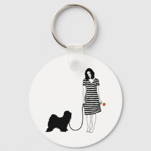 Tibetan Terrier Keychain
