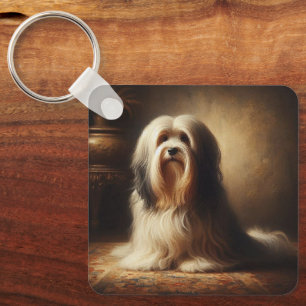 Tibetan Terrier Keychain