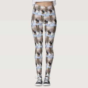 Tibetan Terrier Let It Snow Christmas  Leggings