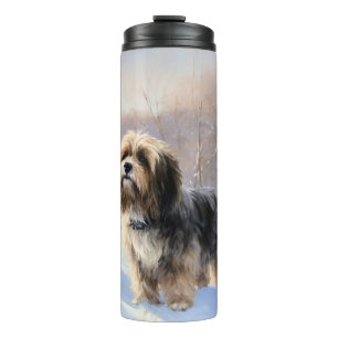 Tibetan Terrier Let It Snow Christmas  Thermal Tumbler