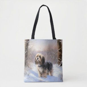 Tibetan Terrier Let It Snow Christmas  Tote Bag