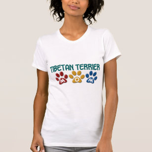 TIBETAN TERRIER Mom Paw Print 1 T-Shirt