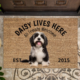 Tibetan Terrier Personalized Dog Lover Doormat