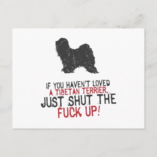 Tibetan Terrier Postcard (Front)
