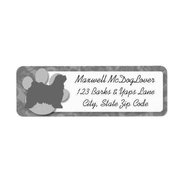 Tibetan Terrier Silhouette (Front)