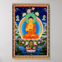 Tibetan Thangka Prabhutaratna Buddha