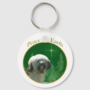 TibetanTerrier Peace Keychain