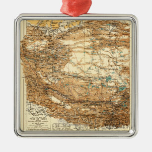 TibetPanoramic MapTibet Metal Ornament