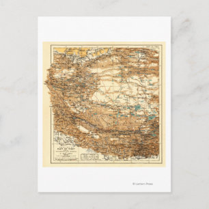 TibetPanoramic MapTibet Postcard