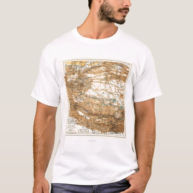 TibetPanoramic MapTibet T-Shirt (Front)