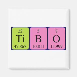 Tibo periodic table name magnet