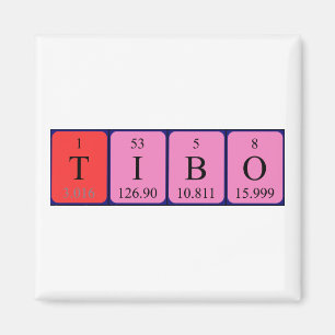 Tibo periodic table name magnet