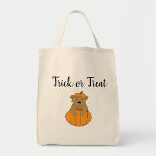 Tic d'Halloween ou Treat Bear dans le Sac fourre-t