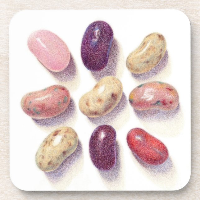 TIC TAC JELLY BEANS Dessous de verre en plastique  (Devant)