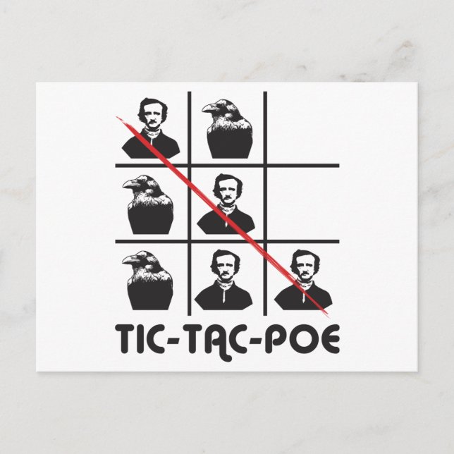 TIC-TAC-POE POSTCARD (Front)