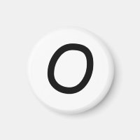 Tic Tac Toe 1-1/4" Fridge Magnet "O"