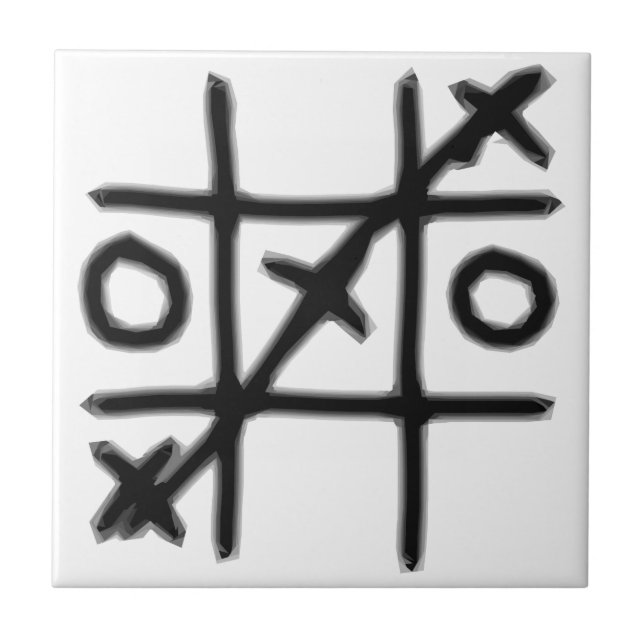 Tic Tac Toe - 3 in a Row Tile (Front)
