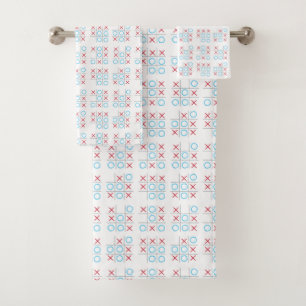 Tic Tac Toe Bath Towel Set