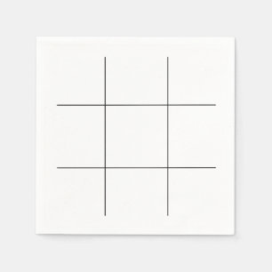 Tic Tac Toe Board Napkin