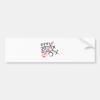tic-tac-toe bumper sticker