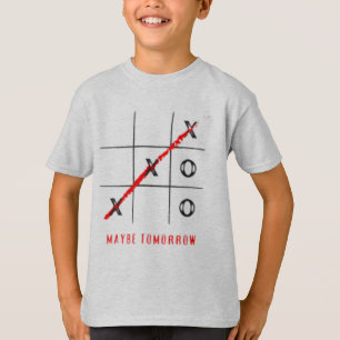 Tic-Tac-Toe Game More Tomorrow Boys' Graphic T-Shi T-Shirt